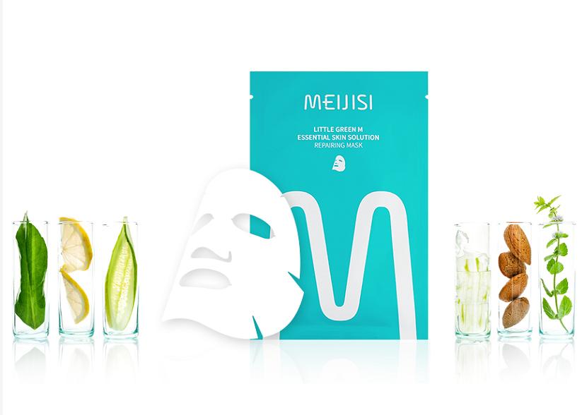 原装进口美嫩雅面膜,美肌颜小绿盒面膜正品