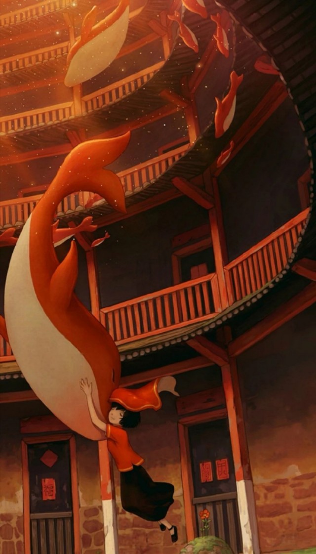 大鱼海棠高清壁纸女,大鱼海棠台词壁纸