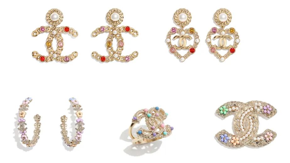 香奈儿珠宝首饰双clogo,香奈儿logo的首饰