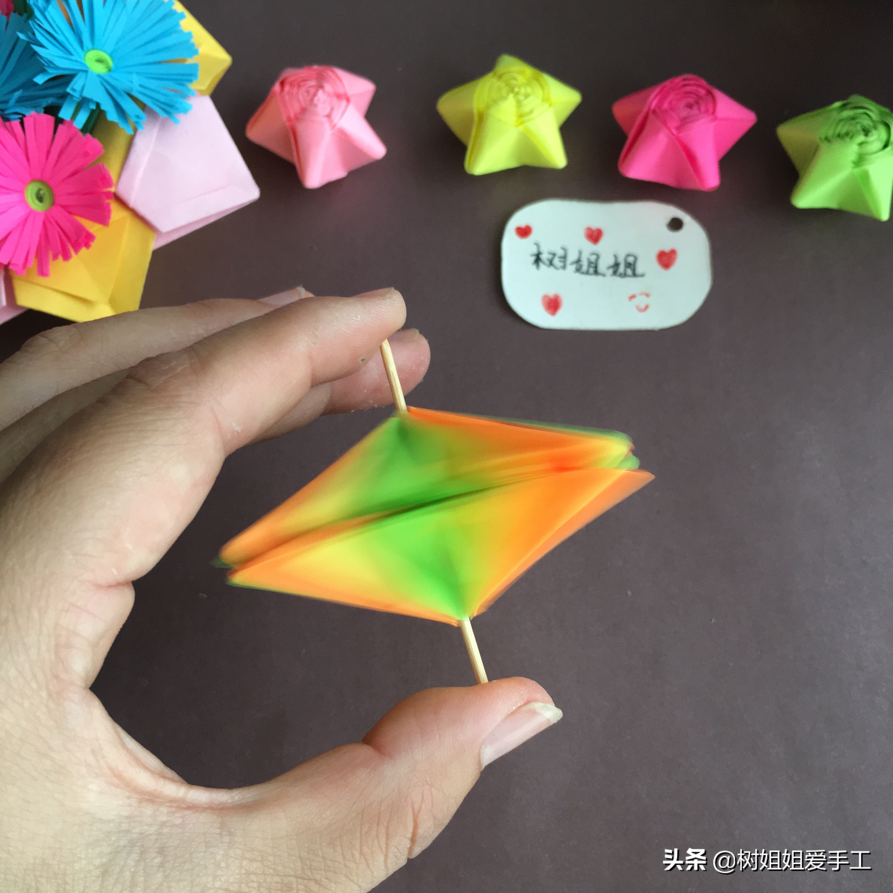 纸伞折法视频古风,折发簪的折纸方法超简单