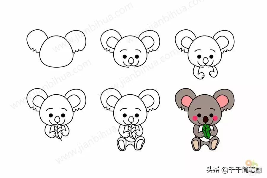 幼儿园动物的水墨画入门,儿童动物画入门简易范画