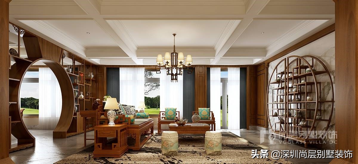 曦城豪宅装修效果图,深圳曦城别墅900万装修