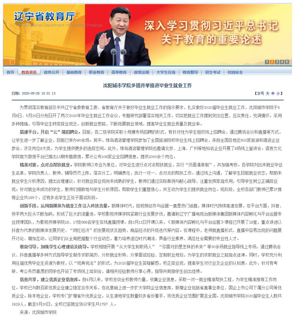 学院就业工作新举措,沈阳高校毕业生就业创业促进计划