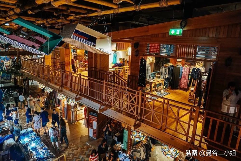 泰国曼谷水上商场,泰国室内水上集市