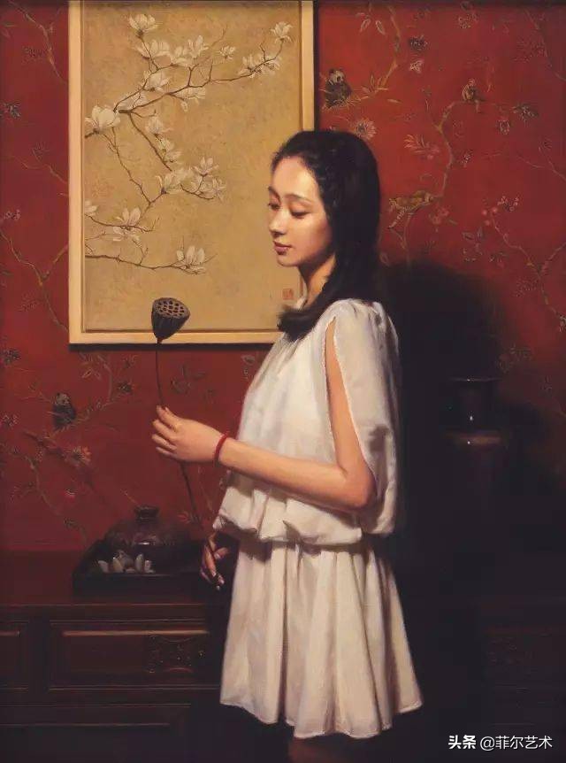 油画人物写实油画,玫瑰花油画写实油画