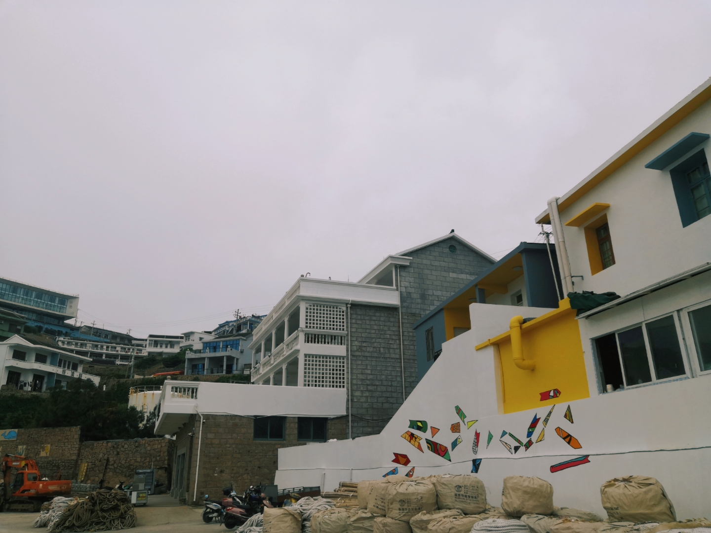 夕阳下美丽的东极岛,东极岛岛屿