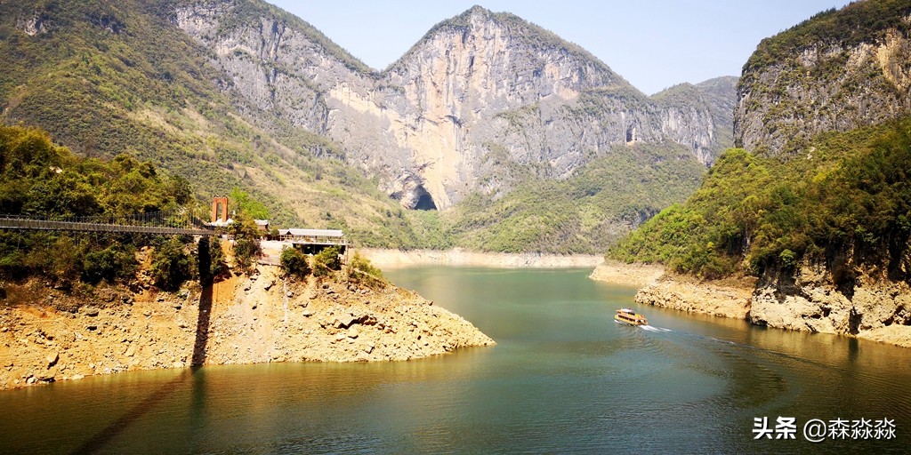 恩施清江大峡谷蝴蝶岩讲解,清江峡谷蝴蝶岩