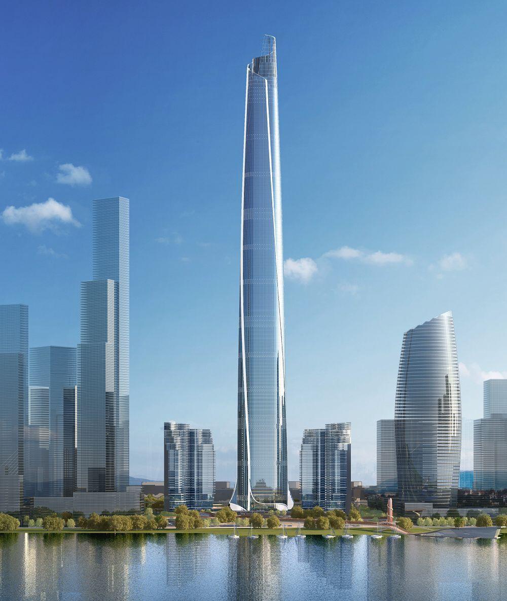 武汉400摩天高楼集合,武汉900米的高楼大厦