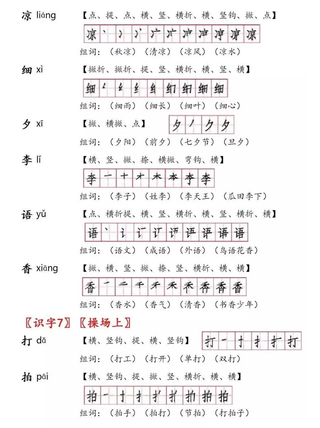 一年级下册语文第四课猜字谜组词,部编版一年级语文下册形近字组词