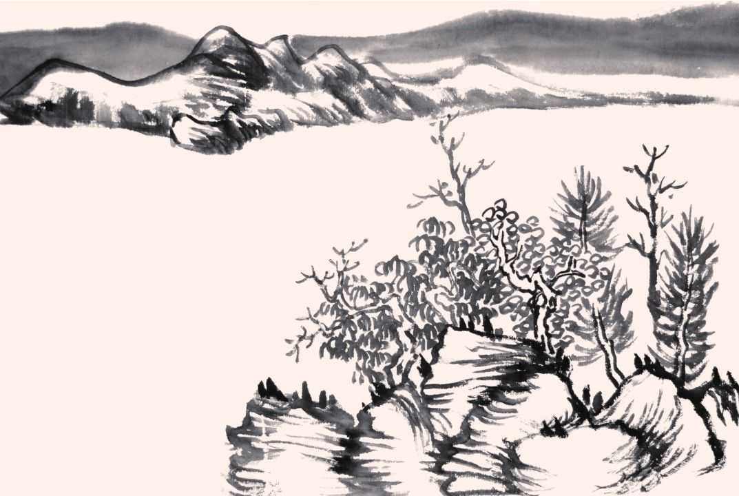 山水画水的画法视频,山水画水的画法