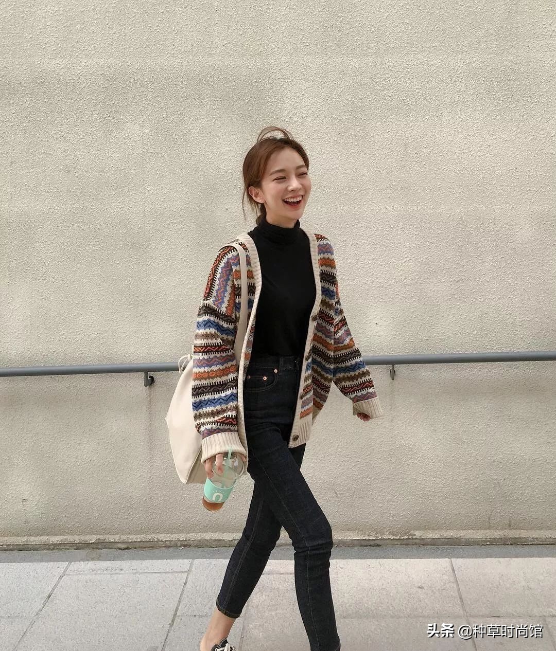 长皮衣外套女怎么穿好看,肥大的外套怎么穿好看