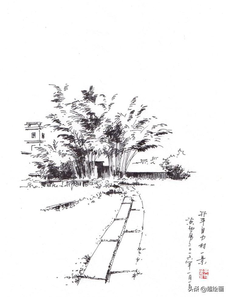 十大顶级钢笔画速写,钢笔速写100幅图片