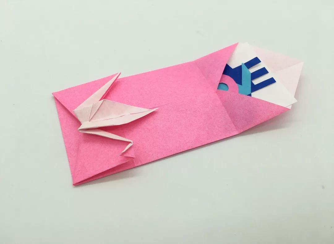 千纸鹤信封的折法简单慢动作,迷你千纸鹤的折法