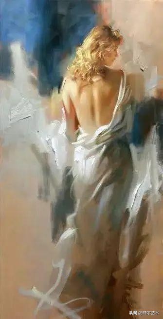 现代艺术油画中的美人,阳光美少女图片绘画