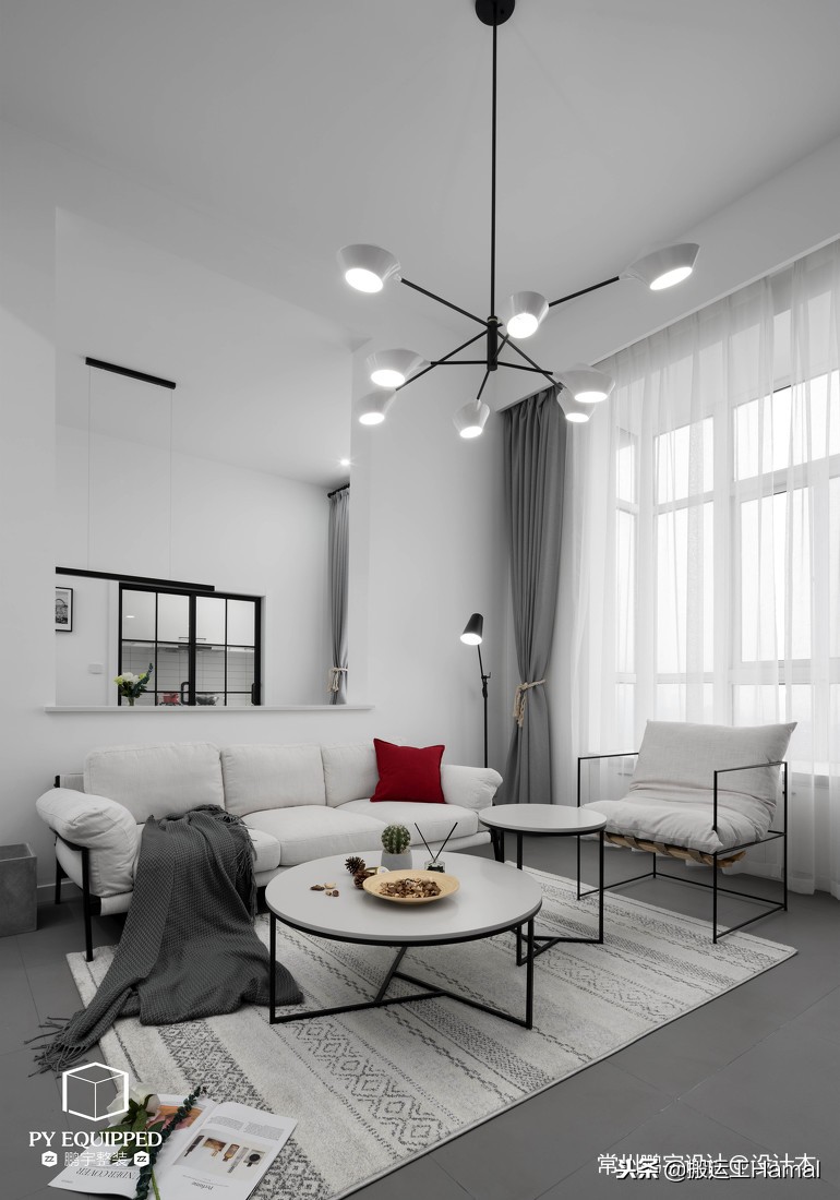 PYD｜荼白「106㎡极简北欧」