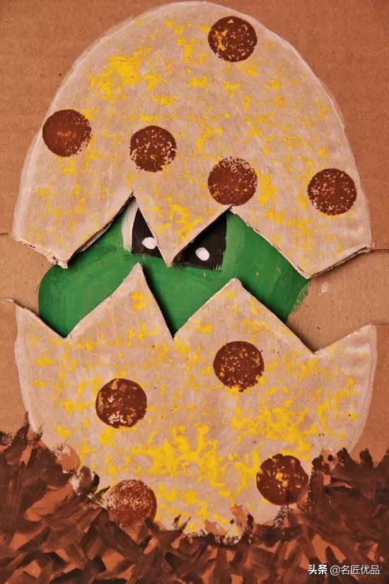 恐龙贺卡手工制作,纸盒手工制作大全创意幼儿园恐龙