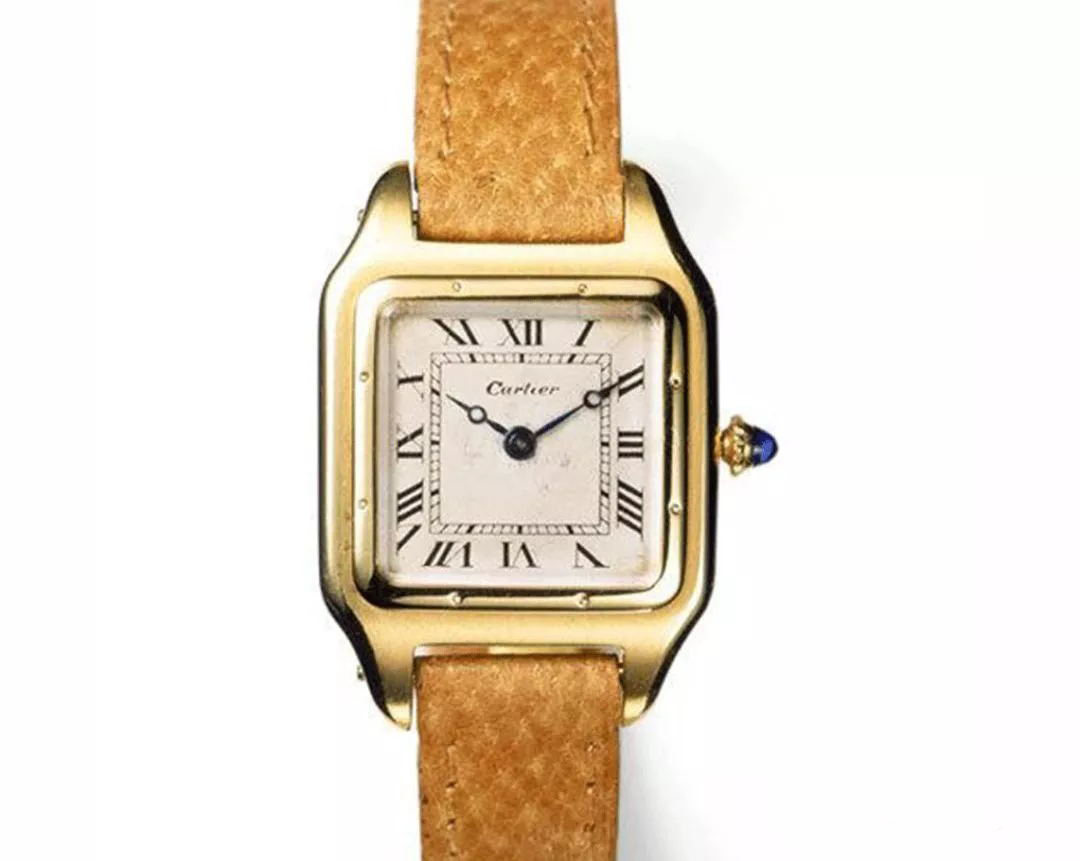 卡地亚santos男款k金,卡地亚santos金