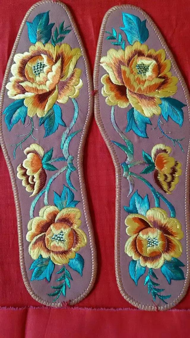 刺绣鞋垫图案大全图解,刺绣各种鞋垫图案