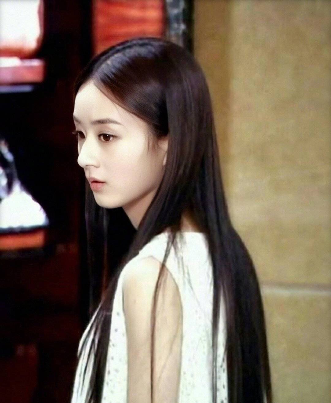 赵丽颖遮眼造型假发,赵丽颖戴假发片