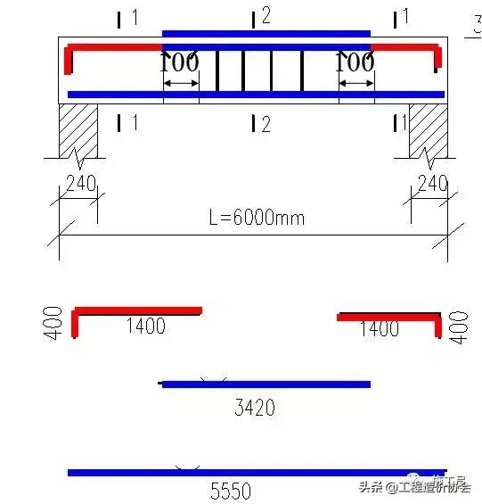 梁钢筋识图入门300例,建筑梁平法施工图识图