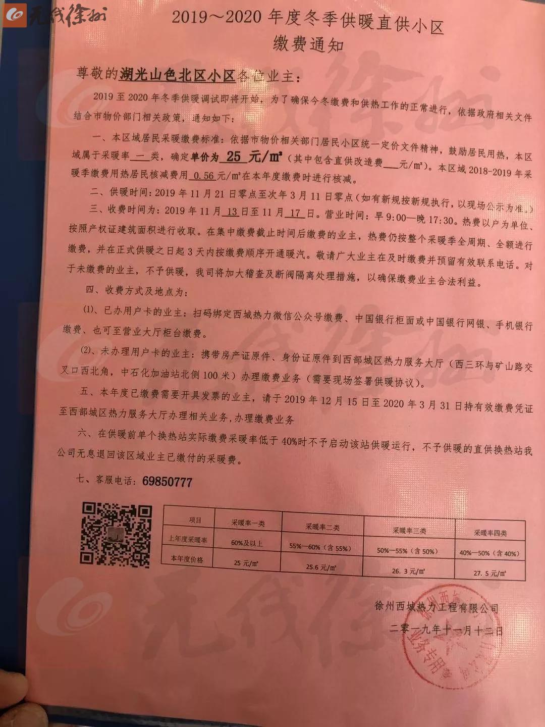 徐州供暖小区最新消息,徐州今冬供暖价格和供暖时间出炉
