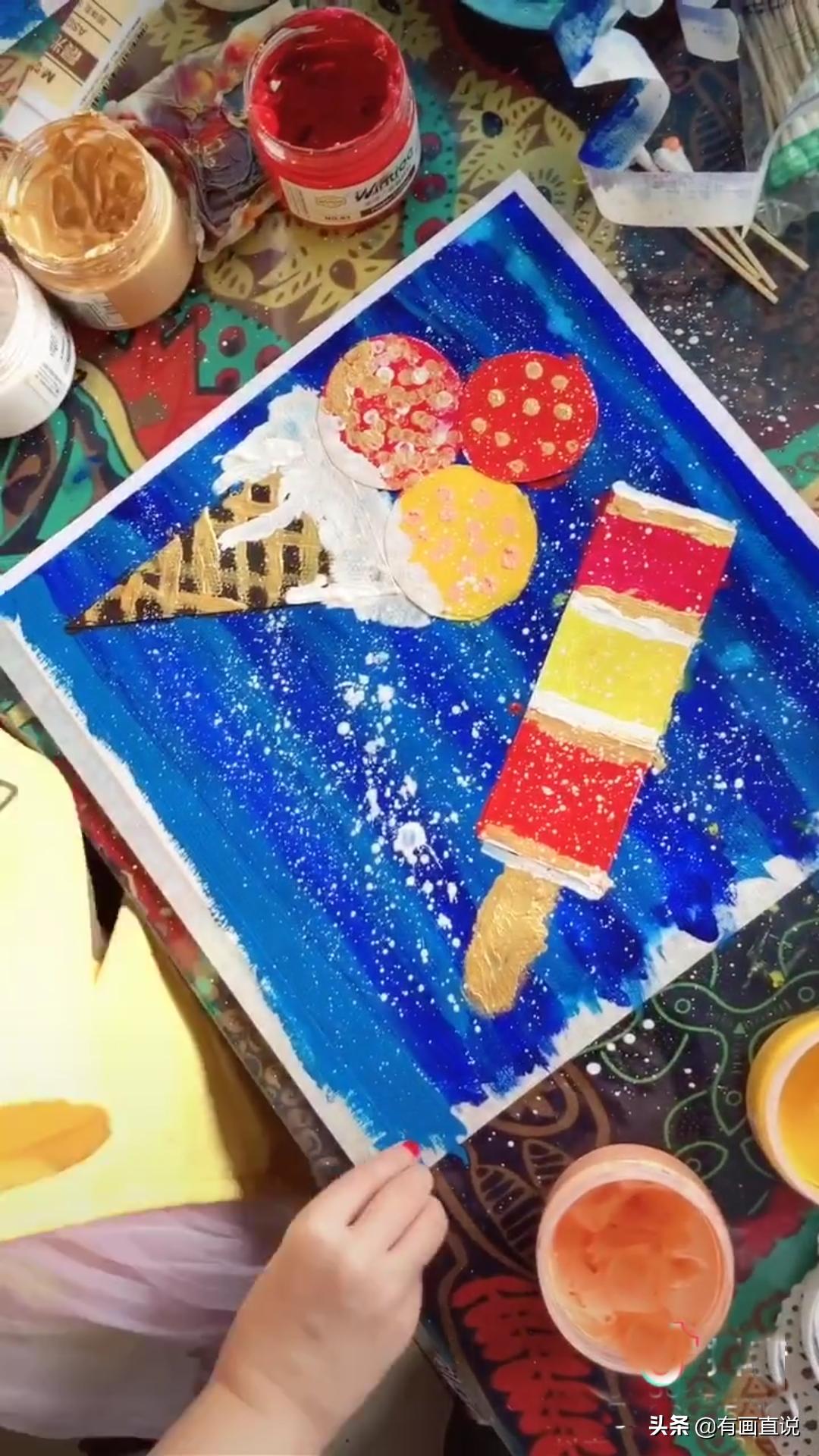 儿童创意画7-10岁变废为宝,儿童创意画7-10岁