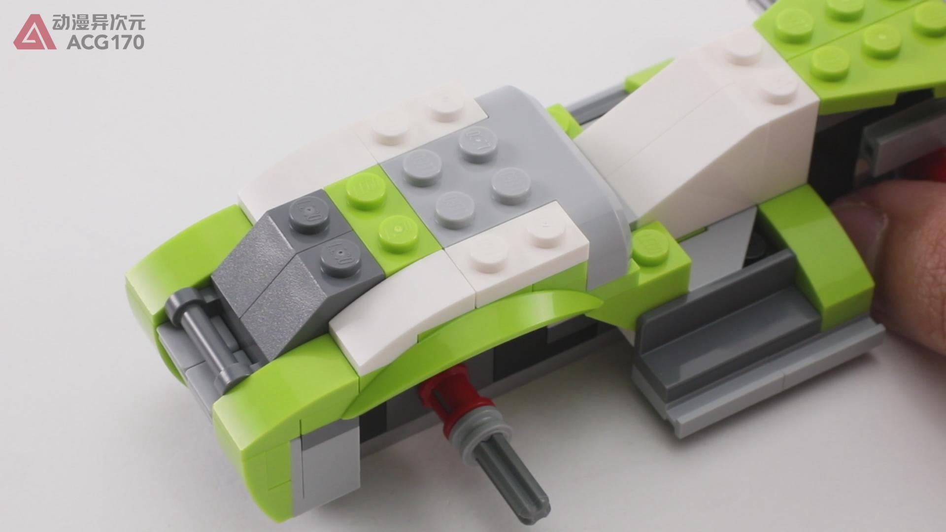 乐高积木简单的飞车,乐高积木火箭变形