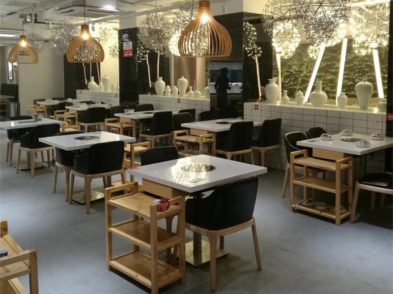 时尚火锅店装修卧室,火锅店家具设计效果图