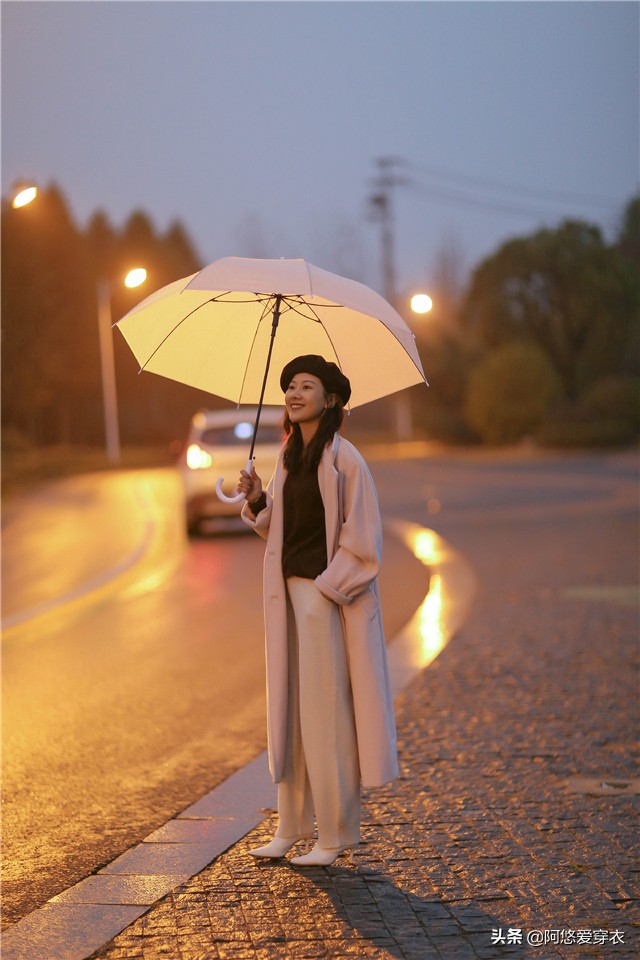 米色洋气裤子,一条米色裤子