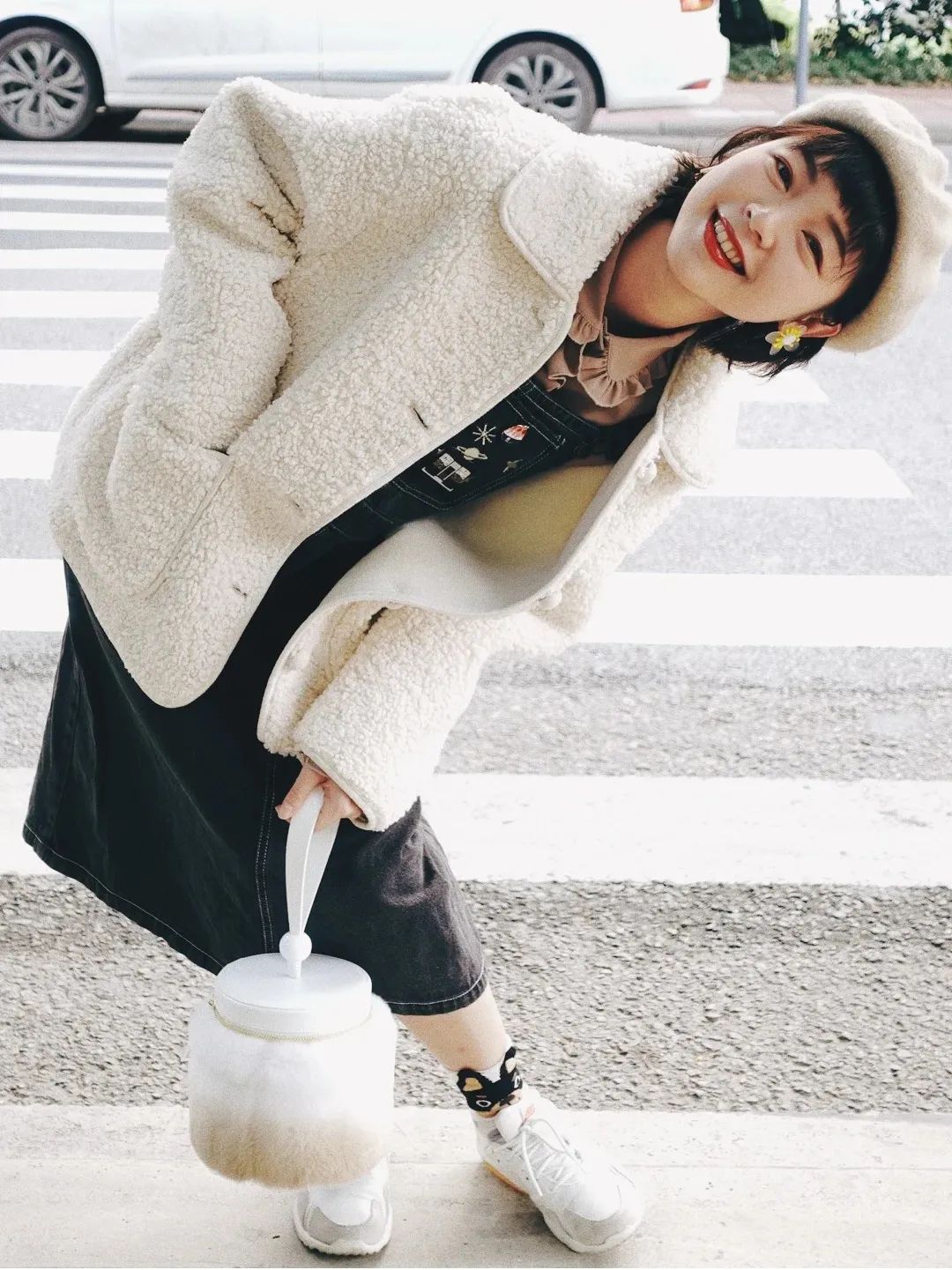 温柔又保暖的穿搭学生党女,冬季保暖时尚穿搭小个子学生