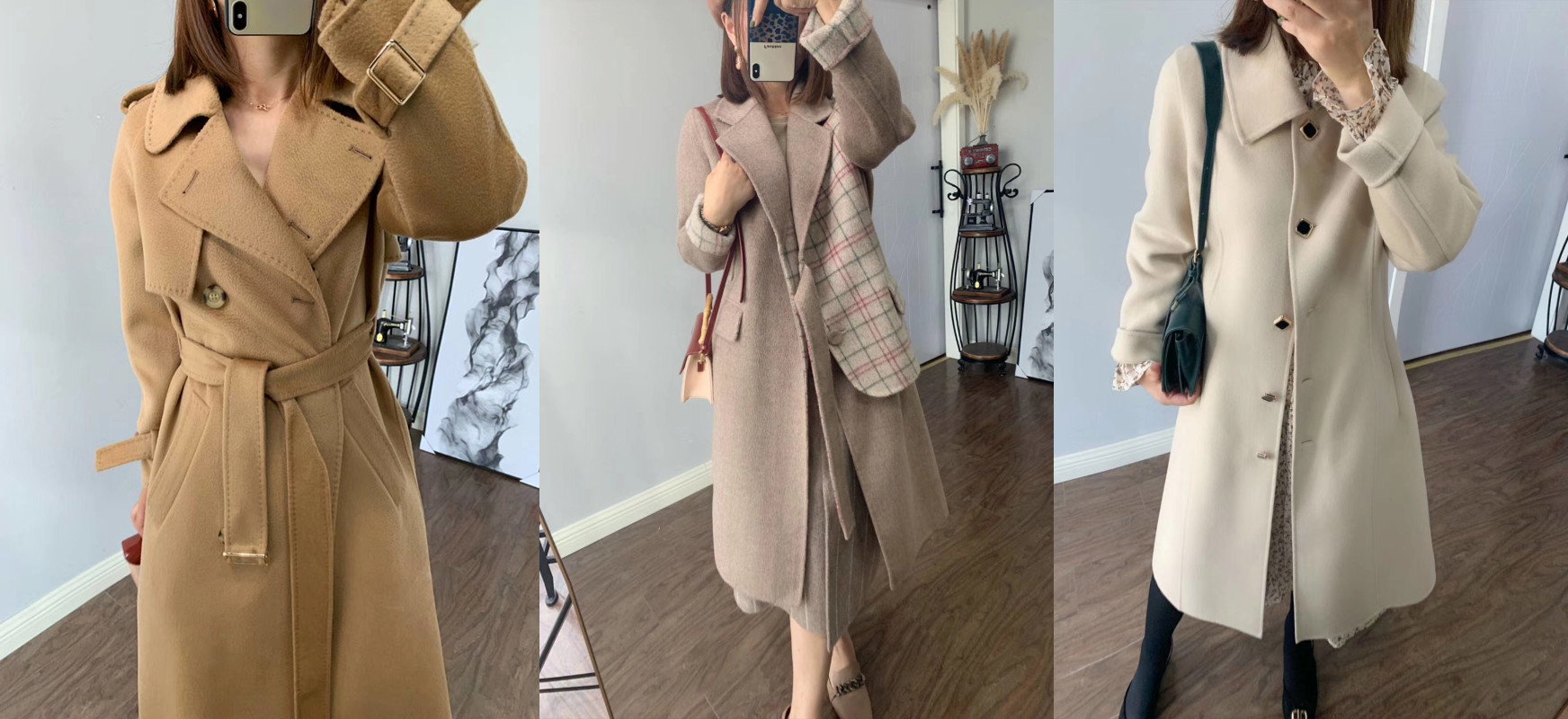 高端双面绒羊绒大衣穿搭,宽松休闲羊毛绒大衣怎样穿好看