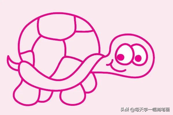 小乌龟简笔画的各种画法,如何画乌龟的简笔画教程