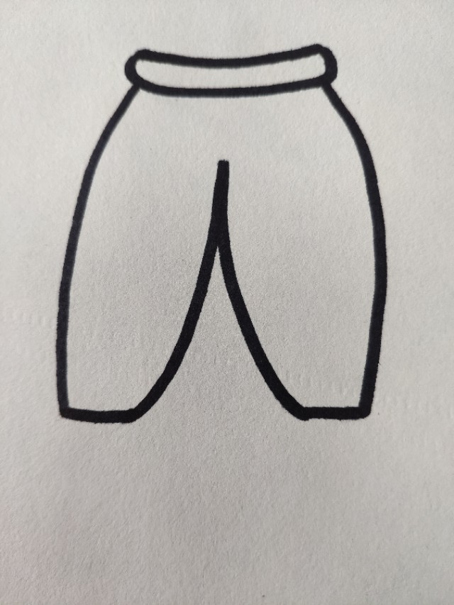 好看短裤的简笔画怎么画,短裤怎么画简笔画简单又好看