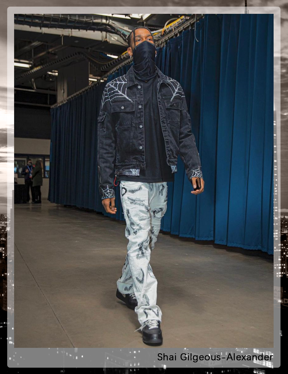 NBA球员通道「牛仔夹克」穿搭示范单品推介