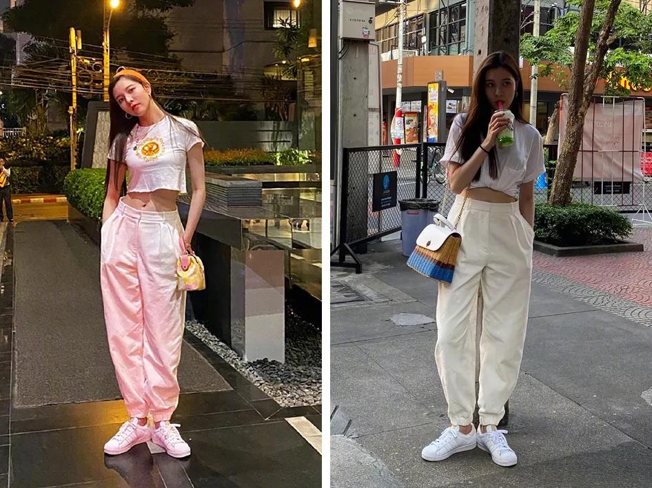 运动风格微胖,休闲运动风穿搭舒服又随性