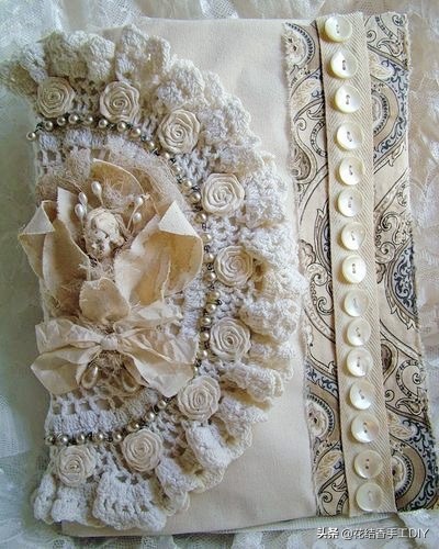 自制手帐本蕾丝花边,自制复古手帐蕾丝花边教程