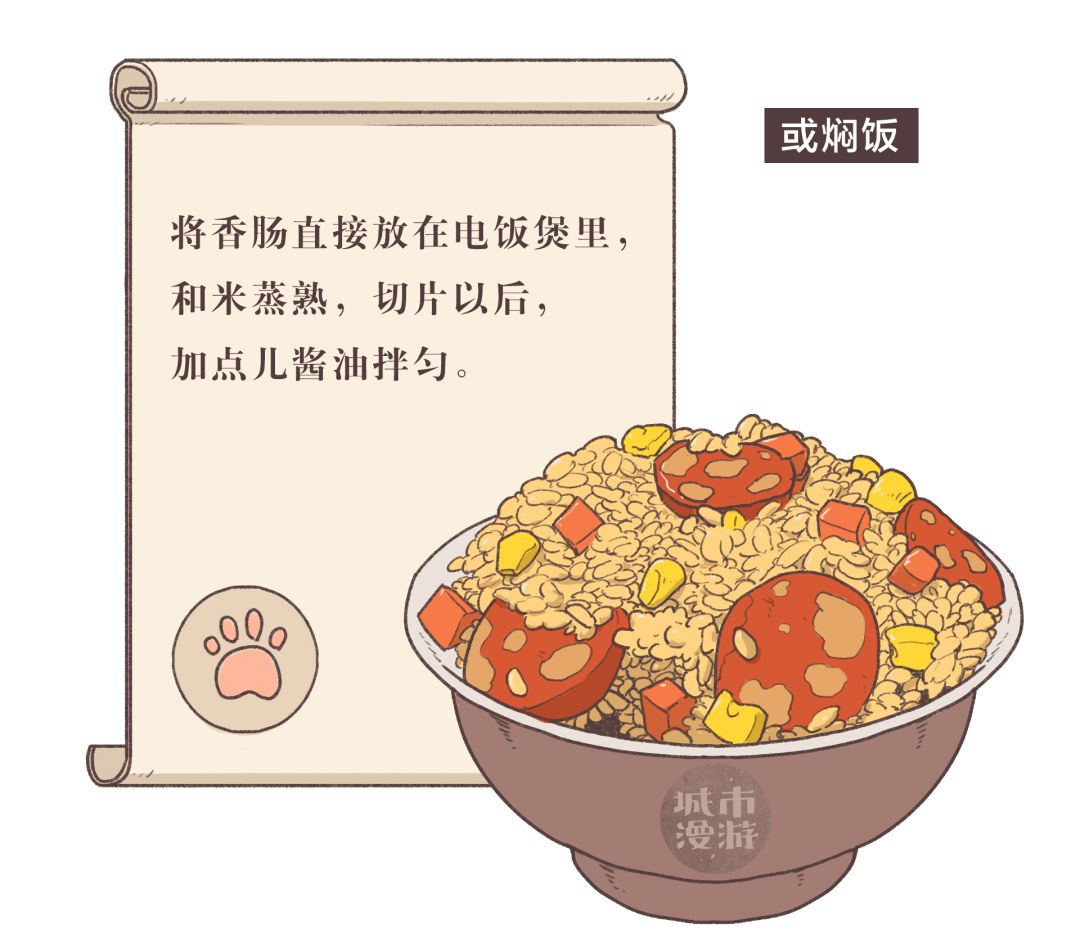 漫画四川,食物漫画香肠