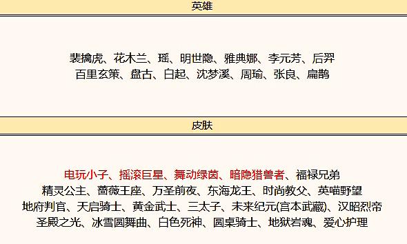 王者最新下周碎片商店更新表,王者新赛季地狱岩魂要不要换