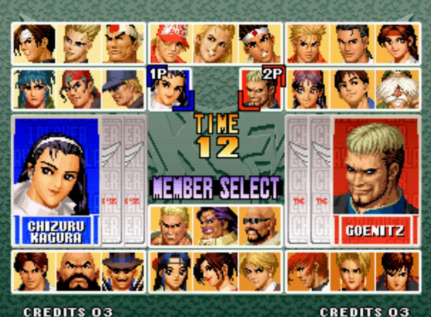 街机游戏机所有拳皇隐藏角色,街机游戏拳皇全明星