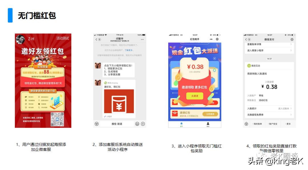 个人微信红包裂变方法详解,用红包裂变集赞