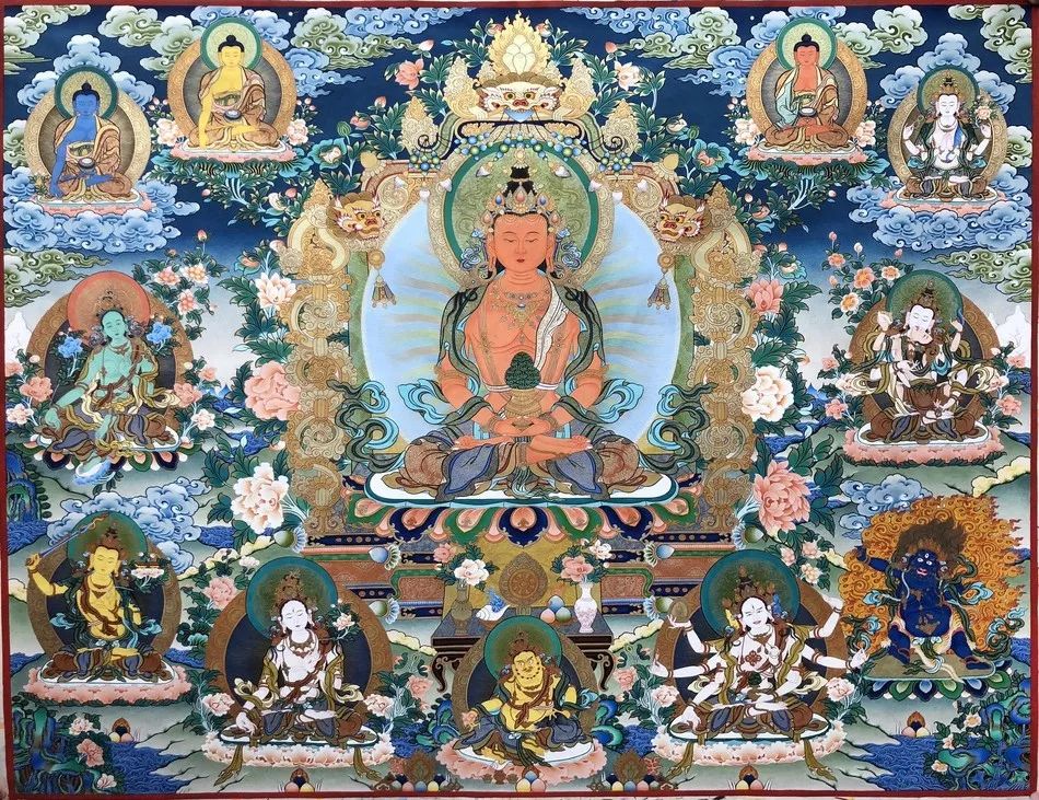 尼泊尔手绘唐卡和西藏唐卡区别,尼泊尔唐卡和藏区唐卡的价格