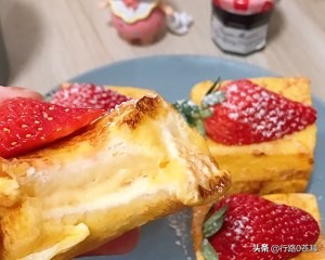 草莓味西多士,零难度的港味西多士