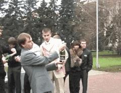 被香槟酒瓶塞打懵是一种什么体验？沙雕们纷纷给出答案