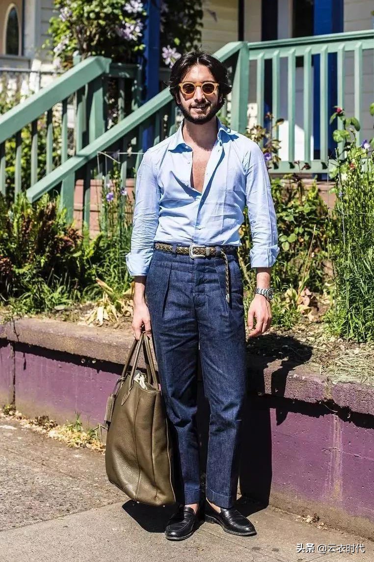 男士时尚简约双扣腰带,腰带男简约潮流时尚