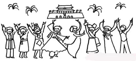 绘画祖国大好河山美景的简笔画,祖国好山好水好风光简笔画图文