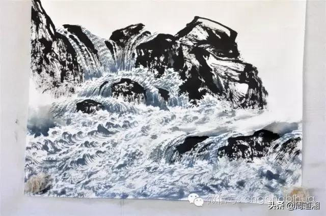 曾刚画山水画上色讲解,如何画山水画教学视频