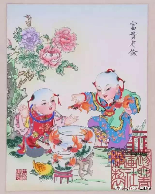 民俗创意年画大全,年份年画简单又好看