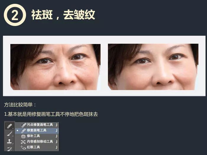 ps中年妇女精细磨皮及整体美化,ps零基础教程人像高级精细磨皮