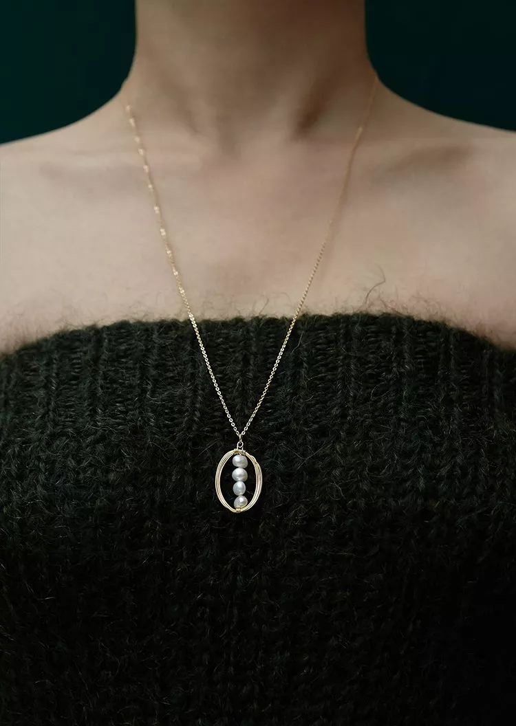 小仙女洋气毛衣有领,毛衣链轻奢小众高级感百搭