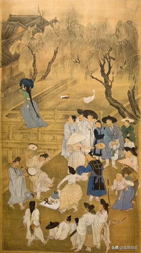 韩国传统高定服饰图片,一衣带水的韩语